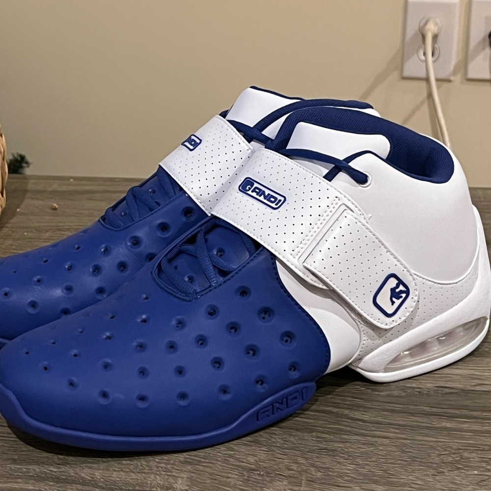 And1 Chosen One Mens 14 US BasketBall Shoes Blue/Navy